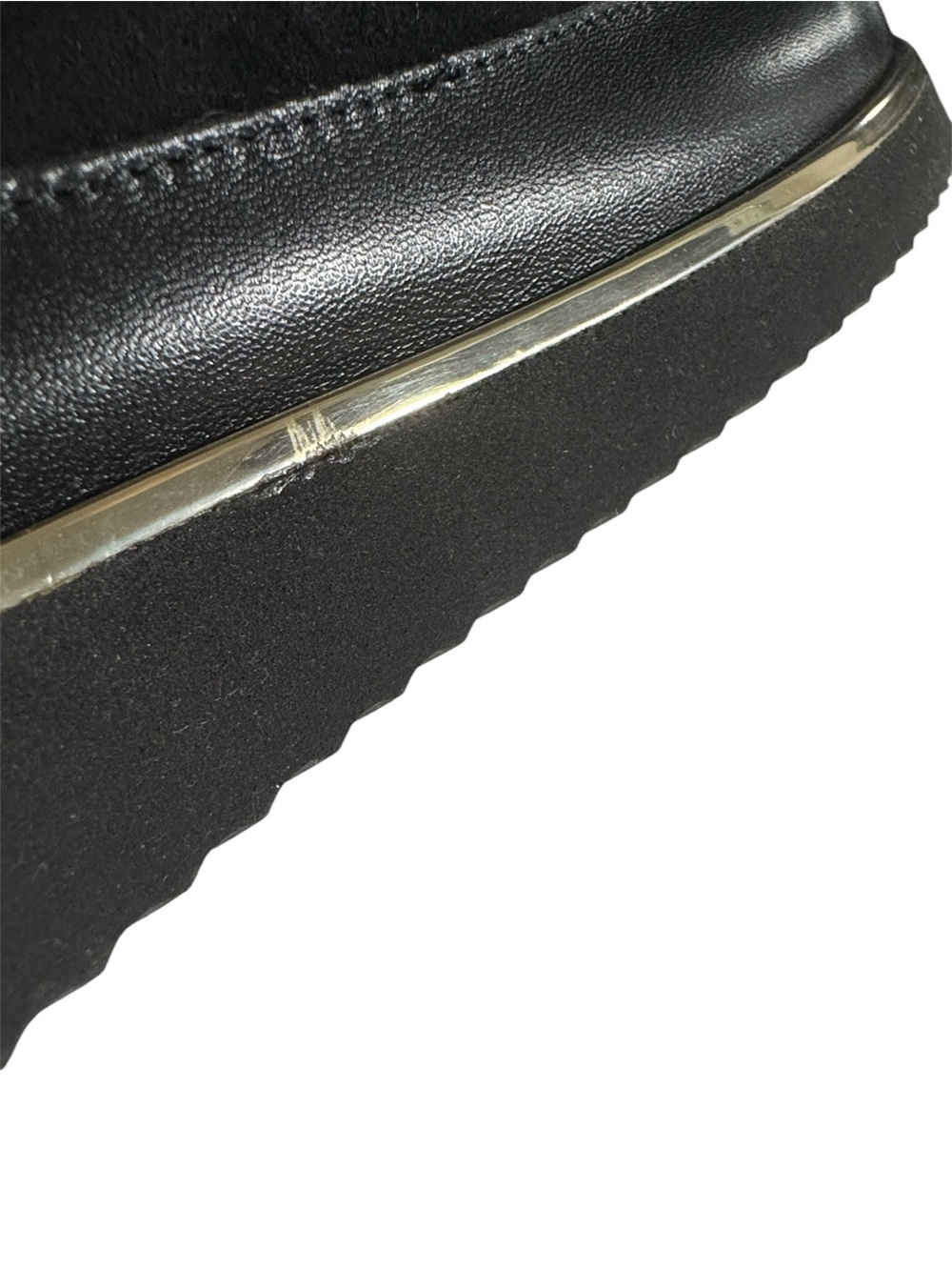 NEW Ron White Nalla Onyx Wedge Sneaker Cashmere Suede Teddy Bear Laces Italy - Picture 15 of 16